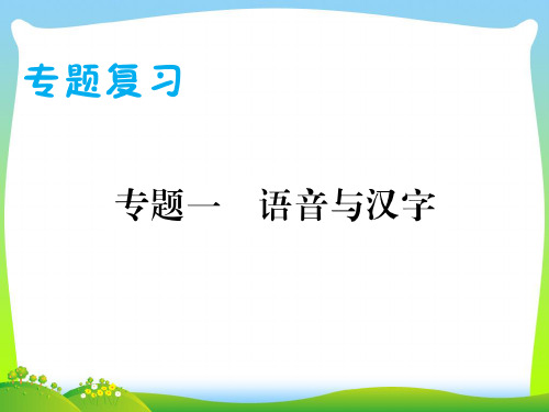 【新】人教部编版六年级下册语文习题课件-专题一 语音与汉字.ppt