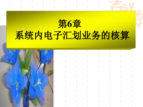 银行会计 课件——第6章 系统内电子汇划业务的核算
