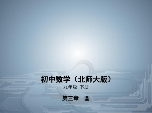 北师大版九年级数学下册第三章圆