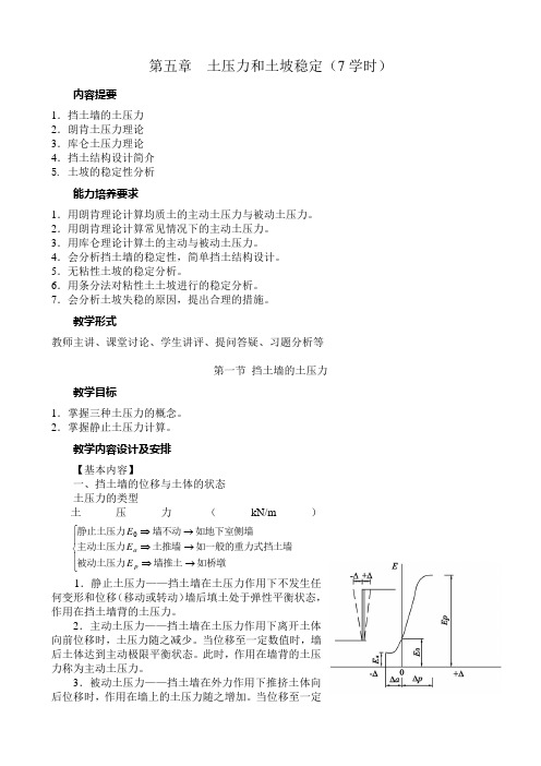 土坡稳定性分析计算方法