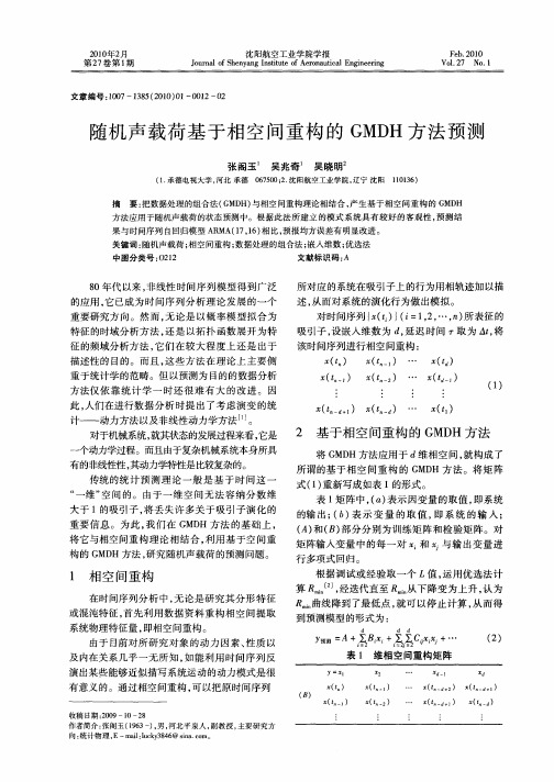 随机声载荷基于相空间重构的GMDH方法预测