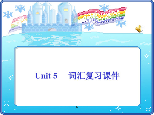 牛津初中九年级英语上册Unit5 films word revision课件