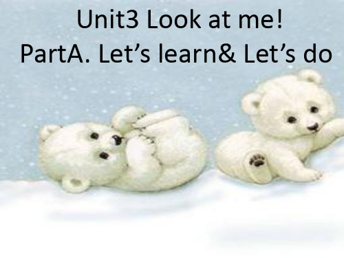 人教版PEP小学英语三年级《Unit3 Look at me!》课件