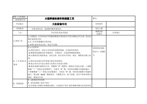 车轴检测工艺
