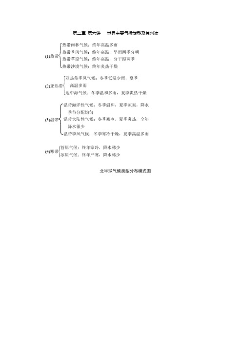 [备考资料]高考地理一轮复习教案：第二章第六讲气候类型及其判读(湘教版).doc