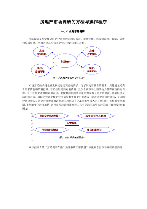 房地产市场调研的方法与操作程序