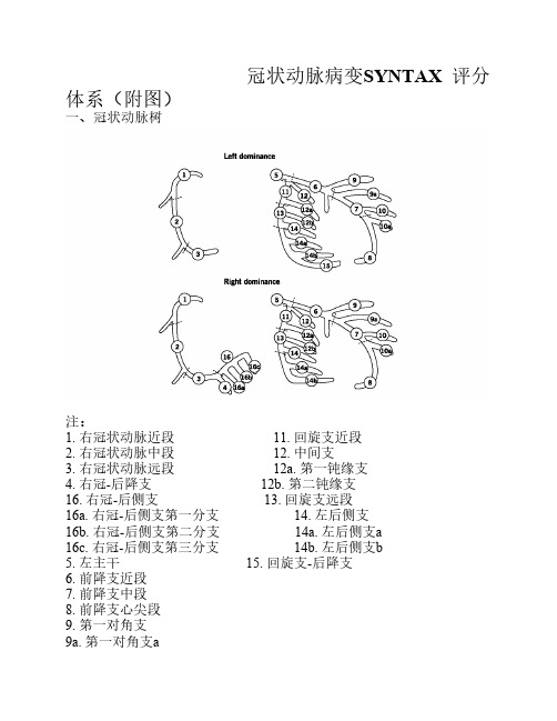 冠脉病变SYNTAX_评分