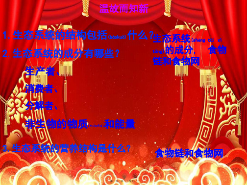 高中生物 第五章 生态系统及其稳定性 5.2 生态系统的能量流动复习课件 高二必修3生物课件