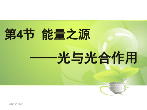 能量之源--光与光合作用 课件 人教版高中生物必修一