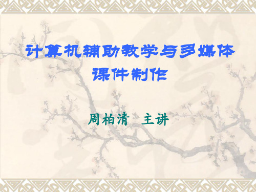 计算机辅助教学与多媒体课件制作精品文档35页