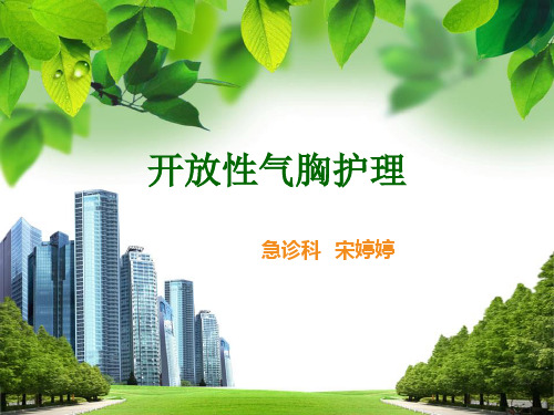 开放性气胸护理PPT课件
