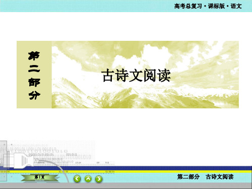 高考总复习课标版语文 古代诗歌鉴赏-概括评价诗歌的思想内容和作者的观点态度-评价作者的观点态度