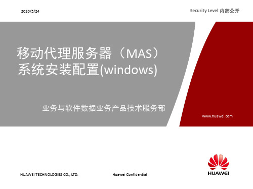 4、MAS系统安装配置(windows)(V1.0)