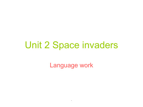 综合教程4 UNIT 2 LANGUAGE WORK
