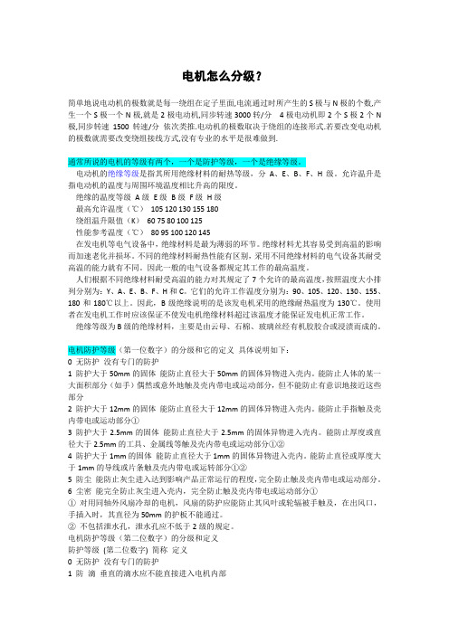 电机怎么分级？