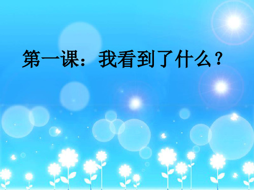 三年级上册公开课- 我看到了什么 l 教科版 (32张)课件下载