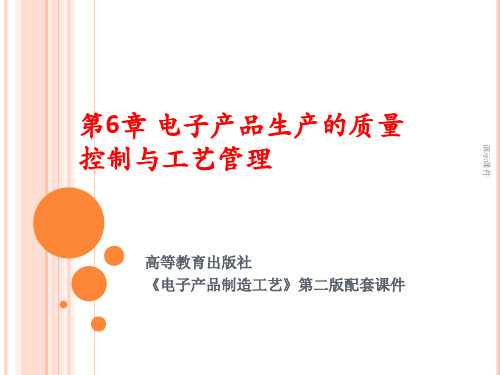 报告第6章 电子产品生产的质量控制与工艺管理.ppt