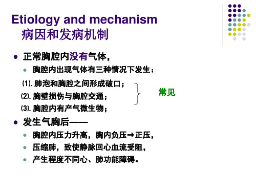 气胸的临床表现_PPT课件
