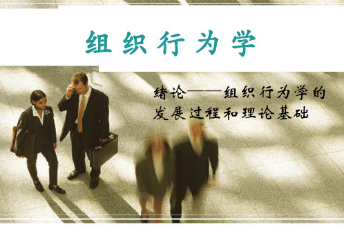 2组织行为学的发展过程和理论基础
