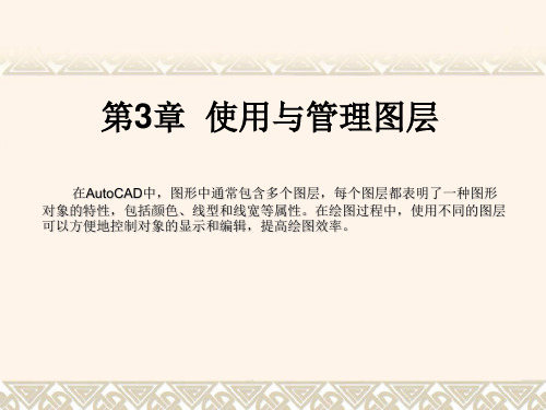 CAD使用与管理图层
