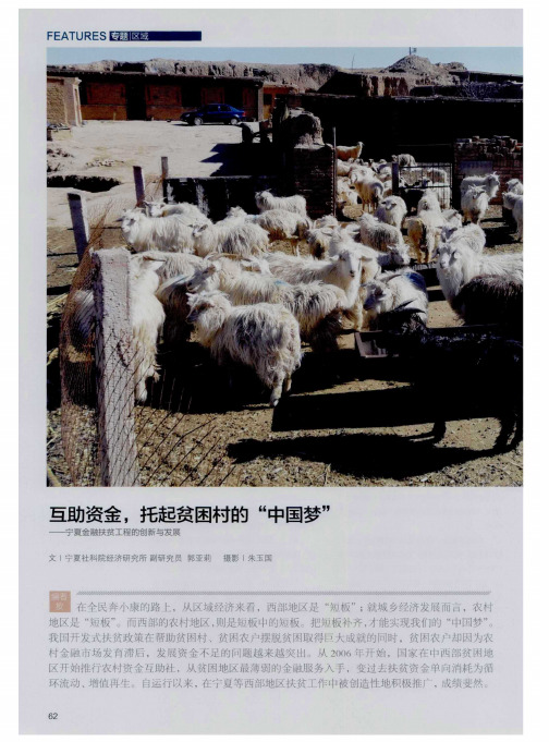 互助资金,托起贫困村的“中国梦”——宁夏金融扶贫工程的创新与发展