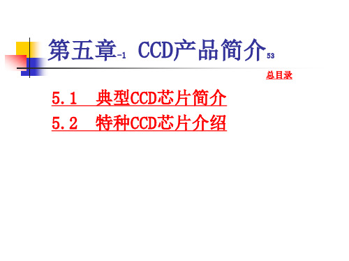 5第五章CCD产品简介解析