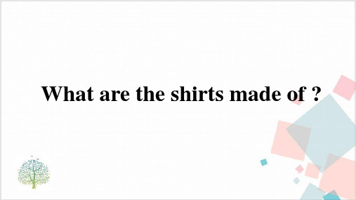 Whataretheshirtsmadeof公开课-ppt下载