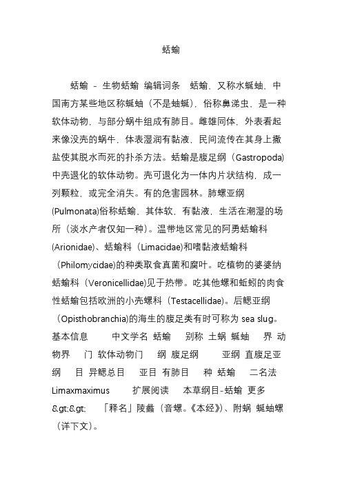 蛞蝓