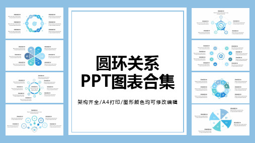 通用图表圆环形循环关系图PPT图表(完整版)