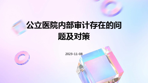 公立医院内部审计存在的问题及对策