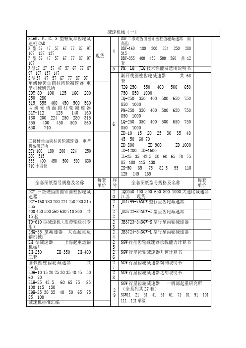 减速机设备图纸