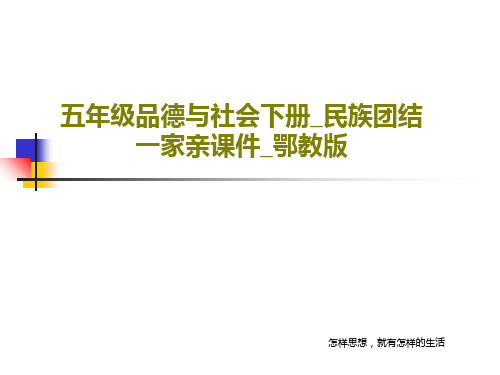 五年级品德与社会下册_民族团结一家亲课件_鄂教版共17页
