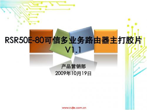 锐捷网络RSR50E-80多业务路由器产品培训