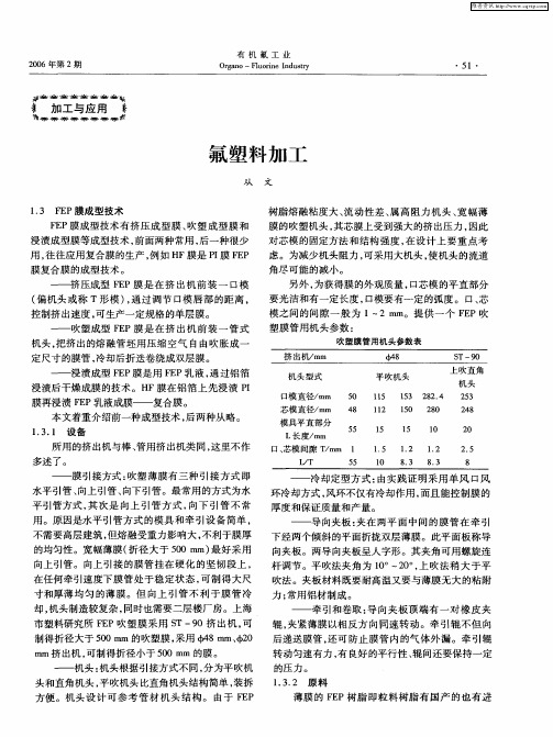 氟塑料加工