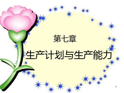 第7章 综合计划和主生产计划PPT课件