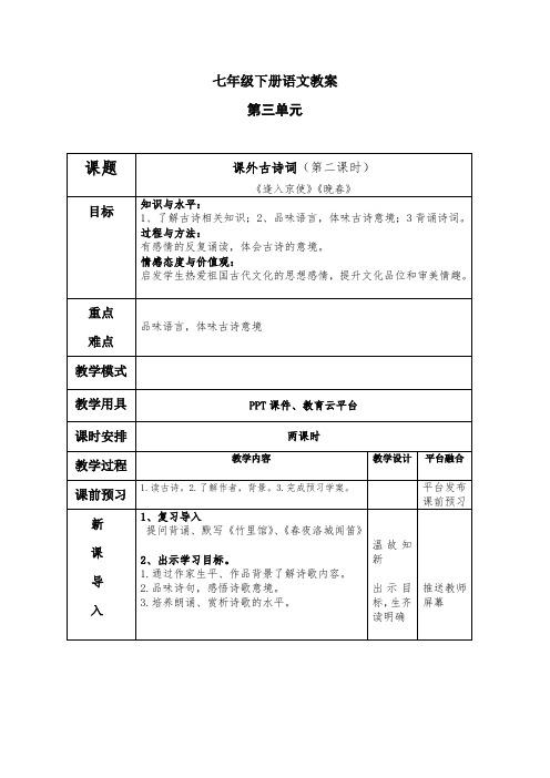 七年级语文下《课外古诗词诵读 晚春》优质课教学设计_78