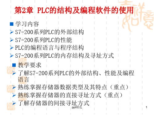 PLC的结构及编程软件的使用ppt课件