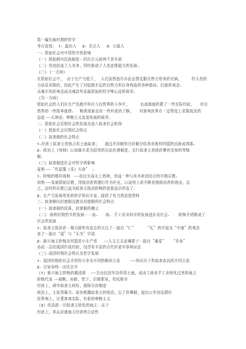 人大哲学考研必备中哲笔记张立文