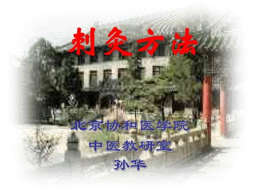 刺灸法-北京协和医学院