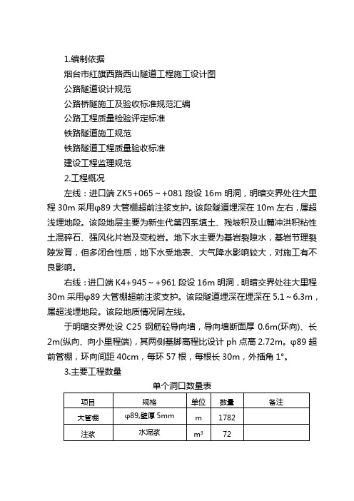 管棚施工方案