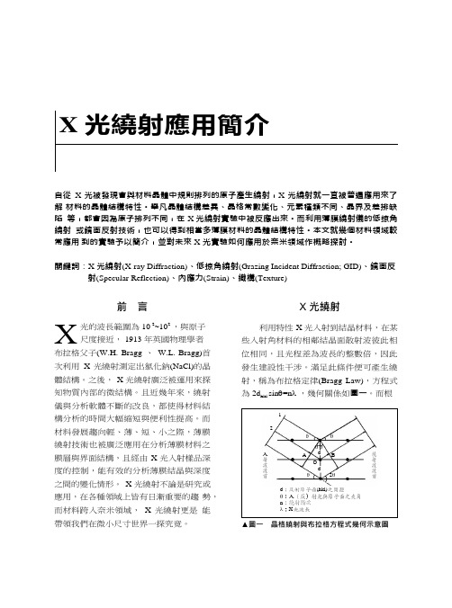 XRD应用简介