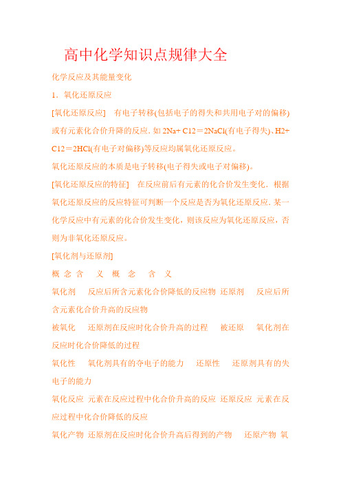 高中化学总复习资料.doc