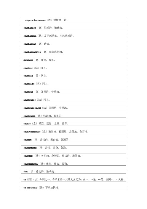 25音乐表演专业技术词汇对照表_B-25