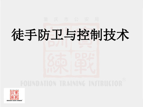 徒手控制(警务技能教案)