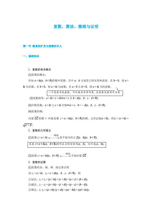 复数、算法、推理与证明