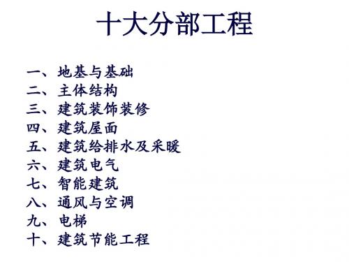 十大分部工程(建工)