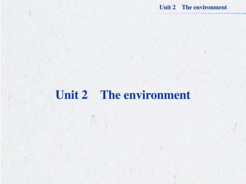 Unit 2 Section Ⅰ