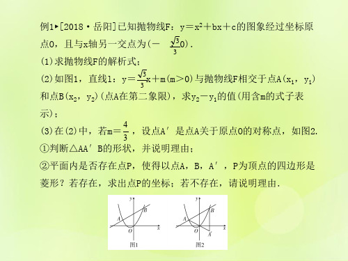 山东省中考数学专题复习专题5二次函数与几何图形课件