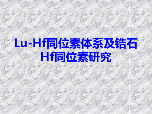 锆石Hf同位素-吴元保