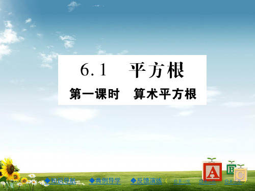 七级数学下册6.1平方根第1课时课件新版新人教版版